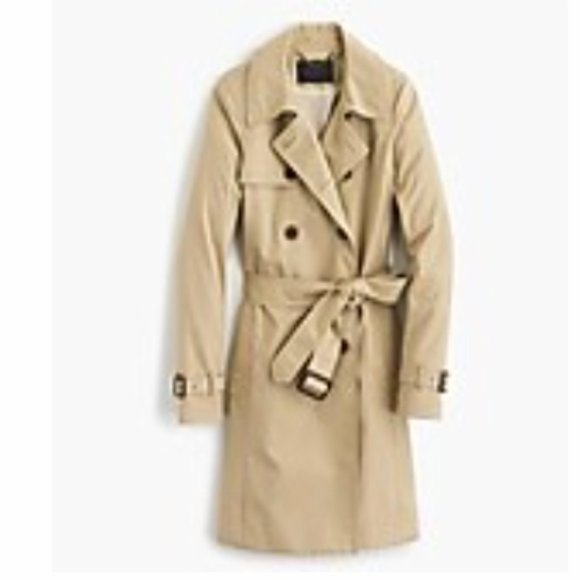 J.Crew Icon trench coat, LIGHT KHAKI - Size 000 - Picture 1 of 4